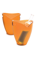 Translucent plastic ice bucket