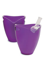 Translucent plastic ice bucket 107.626-629